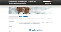 Desktop Screenshot of kanzlei-wegner.de