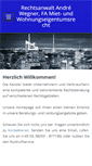 Mobile Screenshot of kanzlei-wegner.de